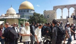 عشرات المستوطنين الصهاينة يقتحمون المسجد الأقصى