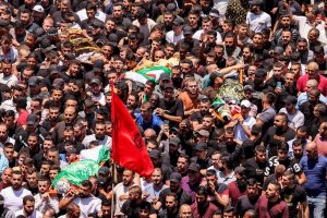 شاهد .. تُشيع شهداء جنين الذين ارتقوا خلال عدوان الاحتلال على المخيم