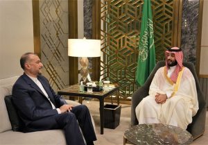 أمير عبد اللهيان بلتقي ابن سلمان في جدة