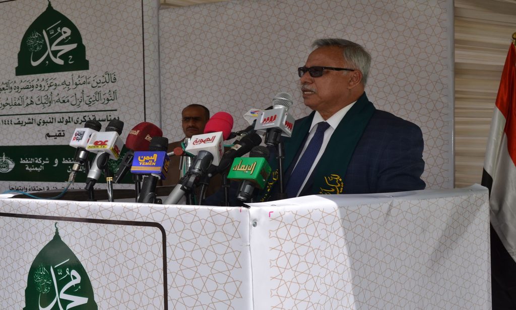 إقامة فعالية لاستقبال المولد النبوي بمحافظة صنعاء بمشاركة بن حبتور