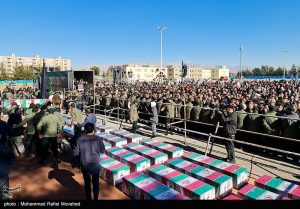 بدء مراسم تشييع شهداء تفجيري كرمان جنوب إيران