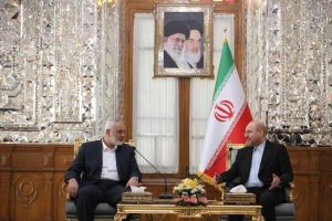 قاليباف التقى هنية والنخالة: الوعد الإلهي بانتصار جبهة المقاومة على جبهة الكفر حتمي