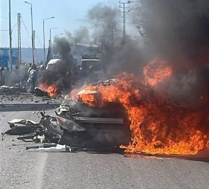 4 شهداء بقصف إسرائيلي استهدف سيارة جنوبي لبنان