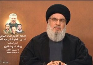 السيد نصر الله: الاساطيل الامريكية عجزت عن منع اليمن من استهداف سفن العدو الإسرائيلي