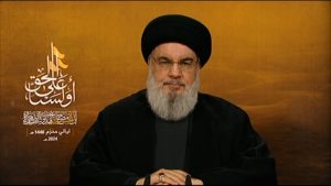 السيد نصرالله: اليوم نحيي ذكرى كربلاء ونحن في قلب طوفان الأقصى وإحياء هذا العام سيكون مختلفاً