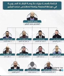 صفحة أور فيالكوف العبرية: من كان يصدق - الإرهابيون الإسلاميون المتطرفون يرتدون البدلات أيضًا. الحكومة الجديدة في سوريا يقودها مهندس (مهندس أحزمة ناسفة ربما). هؤلاء مجموعة من الإرهابيين جزء منهم له لحية داعش.