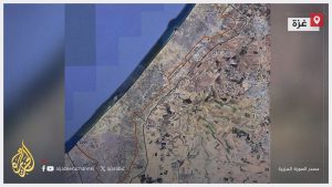 الوفد الصهيوني يعرض عن خريطة لإعادة تموضع قوات الإحتلال تقضم 40% من مساحة قطاع غزة، وتُبقي كل رفح تحت الاحتلال