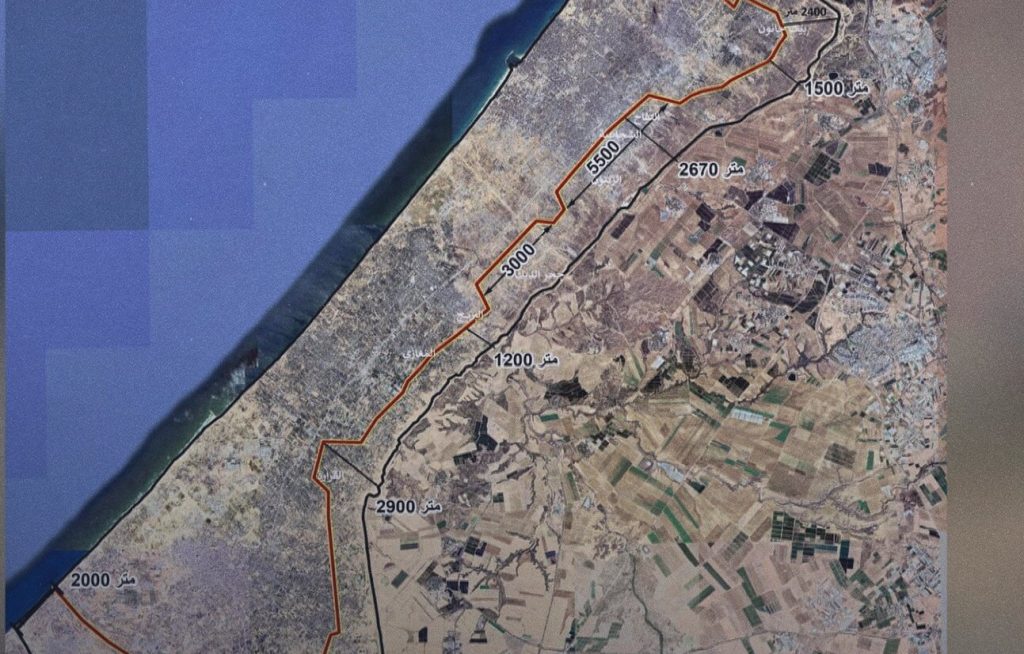 الوفد الصهيوني يعرض عن خريطة لإعادة تموضع قوات الإحتلال تقضم 40% من مساحة قطاع غزة، وتُبقي كل رفح تحت الاحتلال